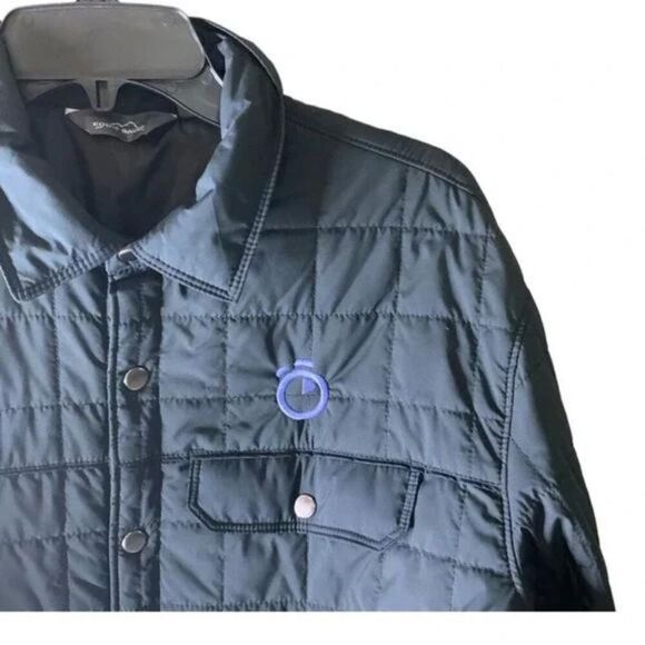 Eddie Bauer Quilted Puff Jacket Women's Size Medium Front Snap Button Pockets - Picture 6 of 10